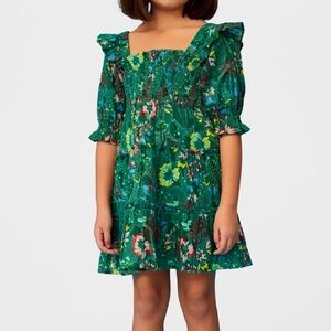 Roller Rabbit Evergreen Floral Ciera Dress Size 8